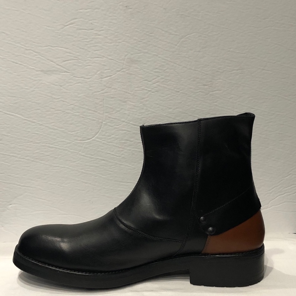 Sabatter boot black size zipper premium leather 13 - Picture 3 of 5